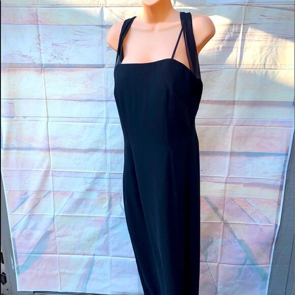 Woman’s black Inna Chiffon NWT sz 10 dress by Wtoo - Picture 1 of 9